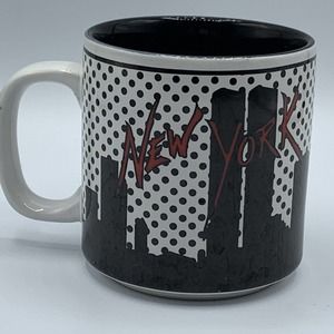 1986 New York City Coffee Mug Twin Towers Statue Of Liberty